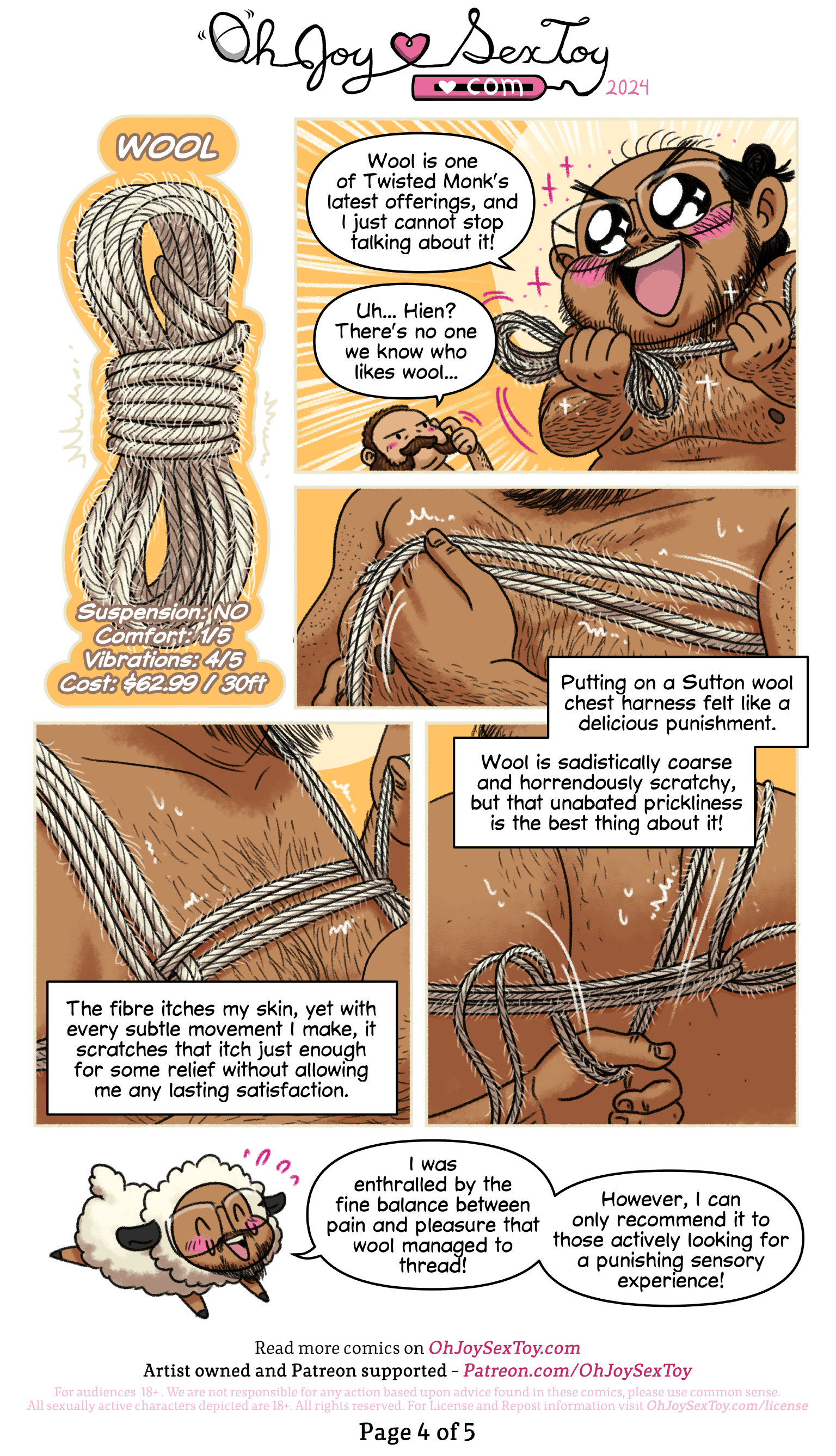 Five Twisted Monk Rope Fibres by Hien Pham